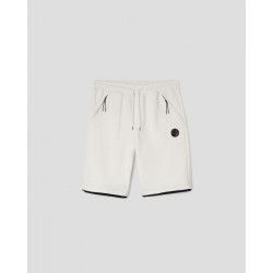 CP COMPANY 10CMSB129A 005086W WHITE SWEATBERMUDA-JOGGING BERMUDA DIAGONAL RAISED FL